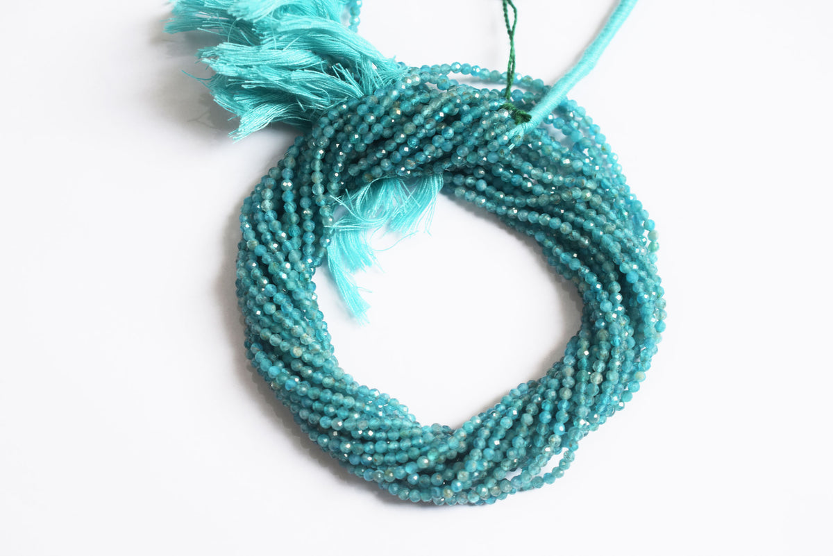 Pack Of 19 Lines Aquamarine Faceted Rondelle Shape Beads , Sold By Strand , 13 Inches , 3 mm , 33082