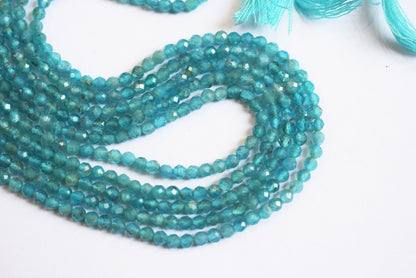 Pack Of 5 Lines , Aquamarine Faceted Rondelle Shape Beads , Sold By Strand , 13 Inches , 3 mm , 33085