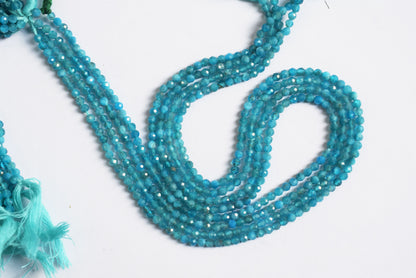 Pack Of 18 Lines , Neon apatite Faceted Rondelle Shape Beads , Sold By Strand , 13 Inches , 3 mm , 33088