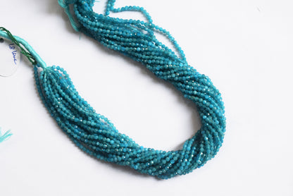 Pack Of 18 Lines , Neon apatite Faceted Rondelle Shape Beads , Sold By Strand , 13 Inches , 3 mm , 33088