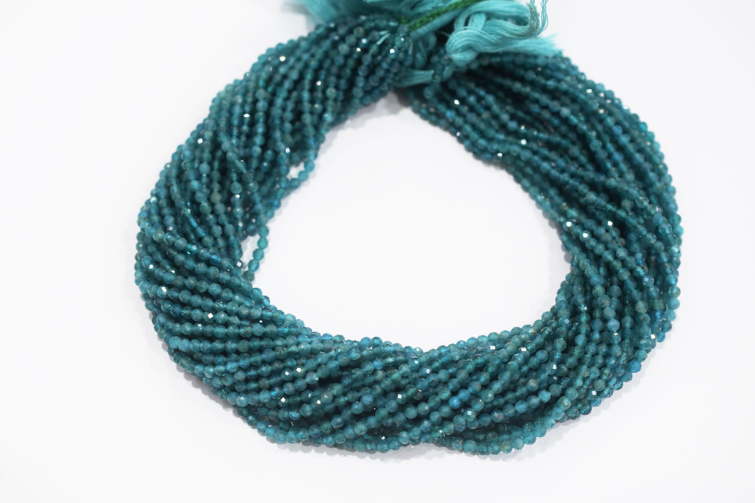 13 Inches Strand, Neon Apatite Faceted Rondelle Shape Beads,  Sold By Strand , Size 3 mm , 33128
