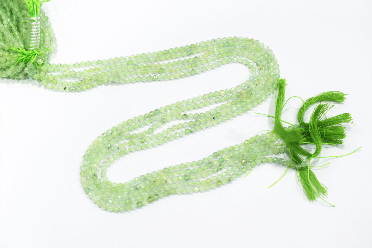15 Inches Strand, Prehnite Rondelle Shape beads , Prehnite  Faceted Rondelle Shape Beads,  Sold By Strand , Size 3.5 mm , 33091