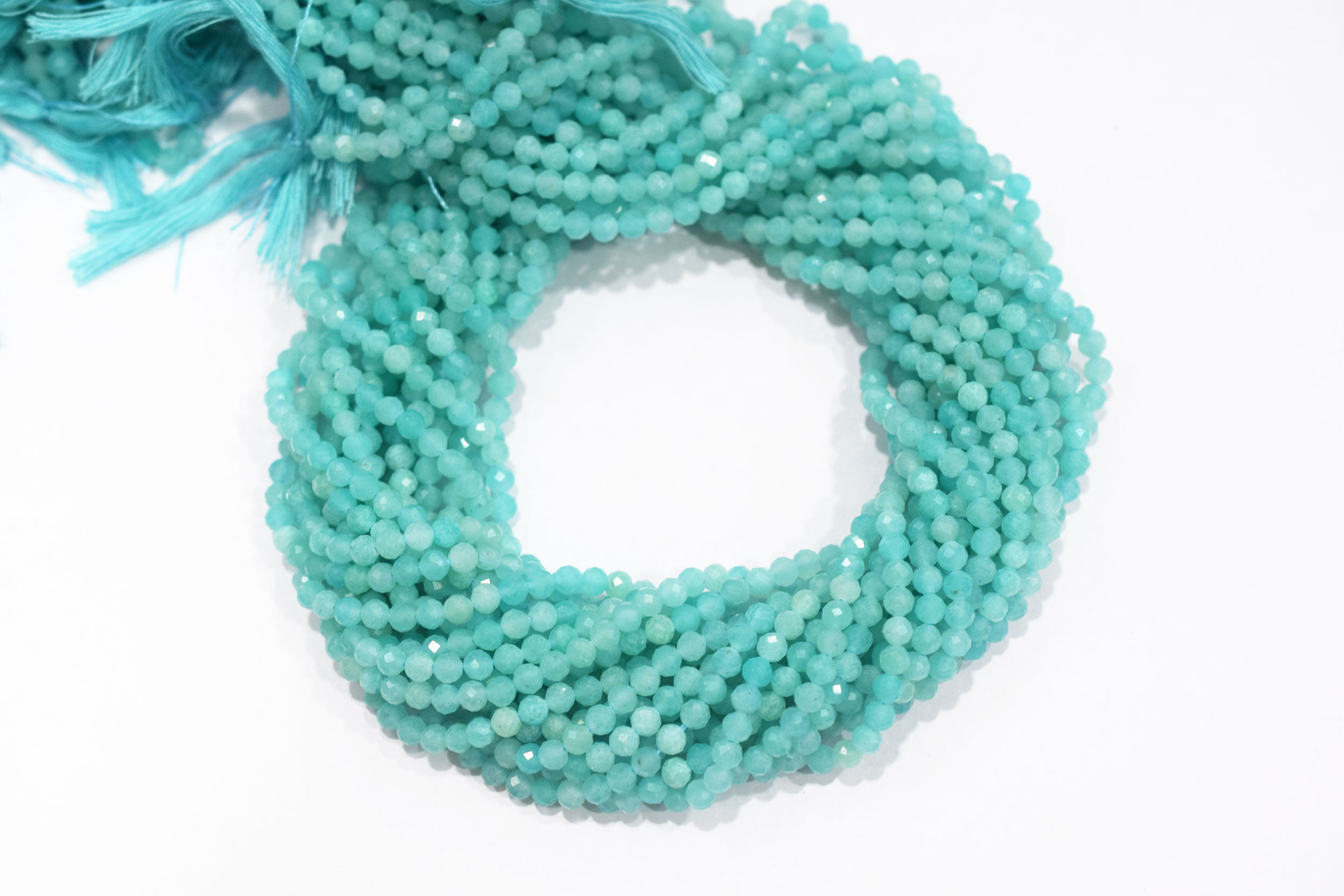 15 Inches Strand,Natural Amazonite Rondelle Shape beads , Amazonite Faceted Rondelle Shape Beads,  Sold By Strand , Size 4 to 4.5 mm , 33131