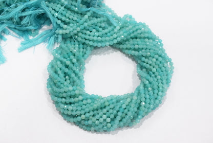 15 Inches Strand,Natural Amazonite Rondelle Shape beads , Amazonite Faceted Rondelle Shape Beads,  Sold By Strand , Size 4 to 4.5 mm , 33092