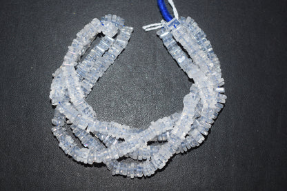 15 Inches Strand, Natural Ice Quartz Heishi Square Shape Beads , Sold By Strand , Size 6 mm , 33111