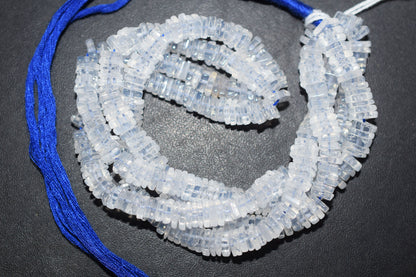 15 Inches Strand, Natural Ice Quartz Heishi Square Shape Beads , Sold By Strand , Size 6 mm , 33111