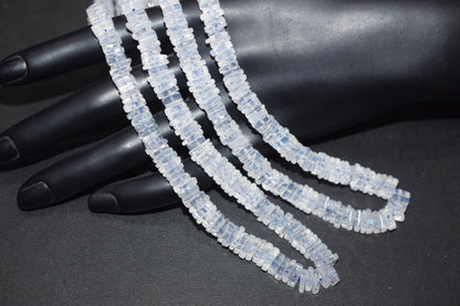 Natural Ice Quartz Heishi Square Shape Beads Strand , 15 Inches , Sold By Strand, Size 6.5 mm , 33112
