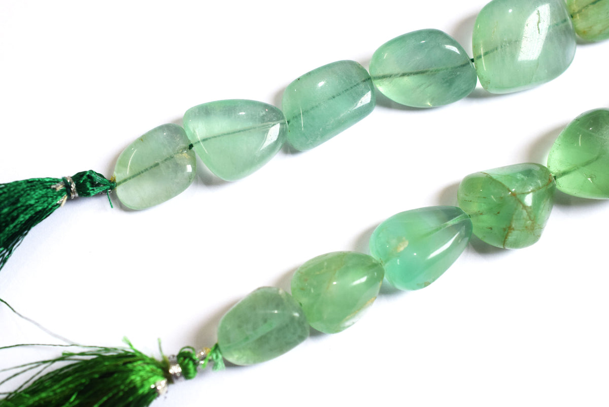 Natural Fluorite Tumbler Shape Smooth Gemstone Beads, Natural Fluorite Beads, 7 Inches , Sold By Strand, 13x18 to 21x25 mm , 33143