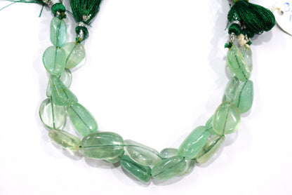 7 Inches Natural Fluorite Tumbler Shape Smooth Gemstone Beads, Natural Fluorite Beads, Sold By Strand, 9x15 to 15x20 mm , 33149