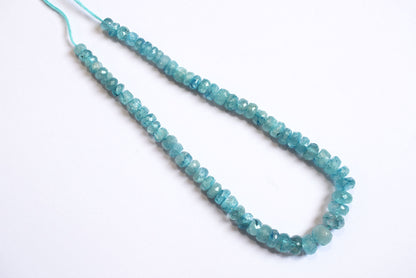 9 Inches Strand, Aquamarine Shaded Rondelle Faceted Beads Strand, Sold By Strand , Beads Size 5.00 To 8.00 mm , 33178