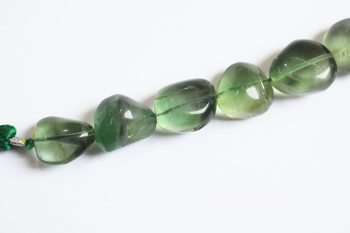 7 Inches Natural Fluorite Tumbler Shape Smooth Gemstone Beads, Natural Fluorite Beads, Sold By Strand, 12x13 to 15x19 mm , 33222