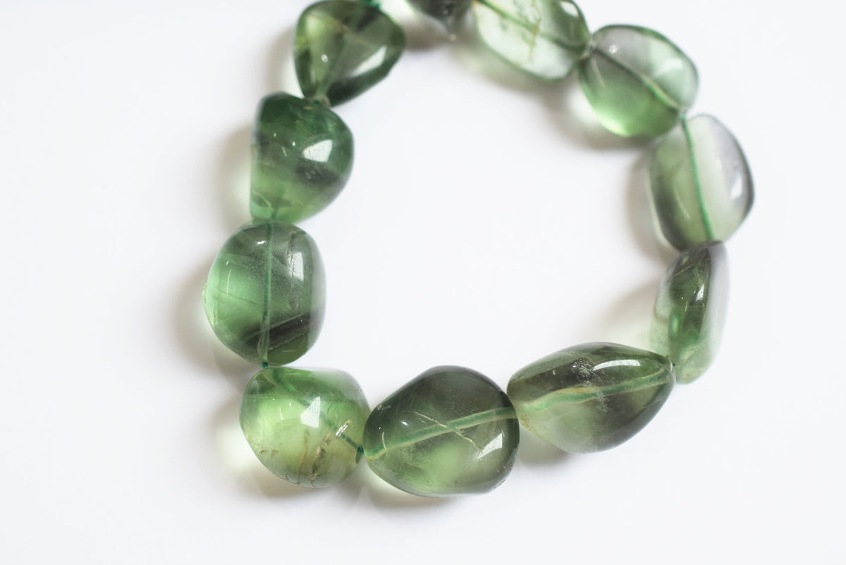 7 Inches Natural Fluorite Tumbler Shape Smooth Gemstone Beads, Natural Fluorite Beads, Sold By Strand, 12x13 to 15x19 mm , 33222