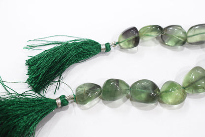 7 Inches Natural Fluorite Tumbler Shape Smooth Gemstone Beads, Natural Fluorite Beads, Sold By Strand, 12x13 to 15x19 mm , 33222