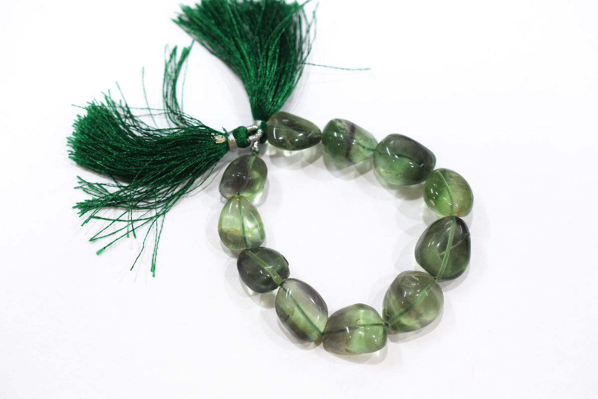 7 Inches Natural Fluorite Tumbler Shape Smooth Gemstone Beads, Natural Fluorite Beads, Sold By Strand, 12x13 to 15x19 mm , 33222