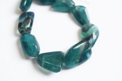 Natural Fluorite Tumbler Shape Smooth Gemstone Beads, Natural Fluorite Beads, 7 Inches , Sold By Strand, 13x16 to 18x20 mm , 33223