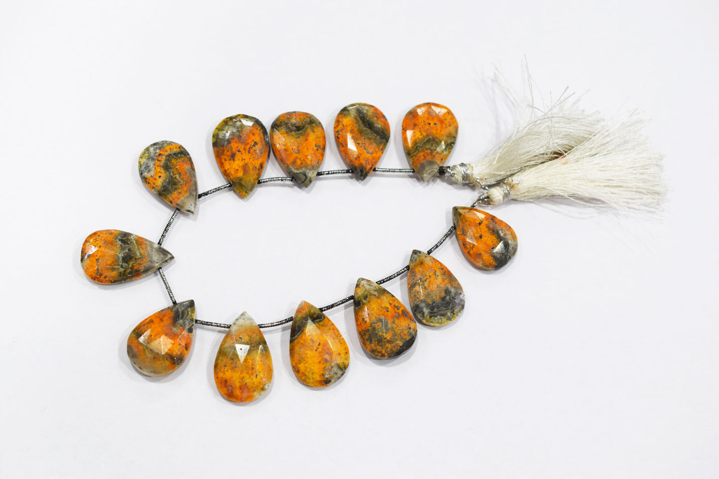 Natural Bumble Bee Smooth Pear Shape Briolettes , Sold By Strand , 16x20 - 17x24 mm , 8 Inches , BL-6485B