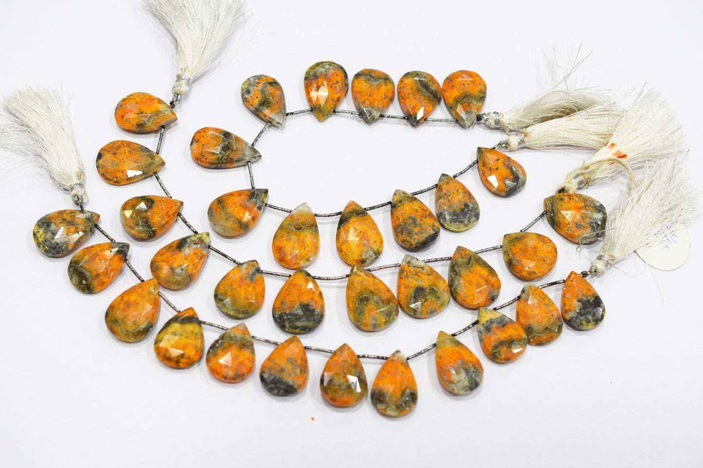 Natural Bumble Bee Smooth Pear Shape Briolettes , Sold By Strand , 16x20 - 17x24 mm , 8 Inches , BL-6485B