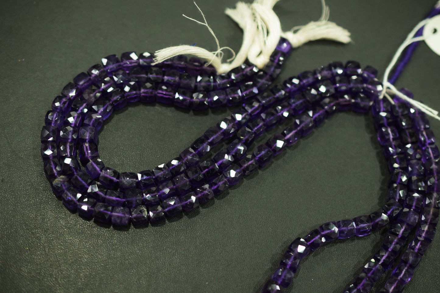 Natural Amethyst Faceted 3D Box Shape Beads , Sold By Strand , 7.00 mm , 10 Inches , BL- 6698