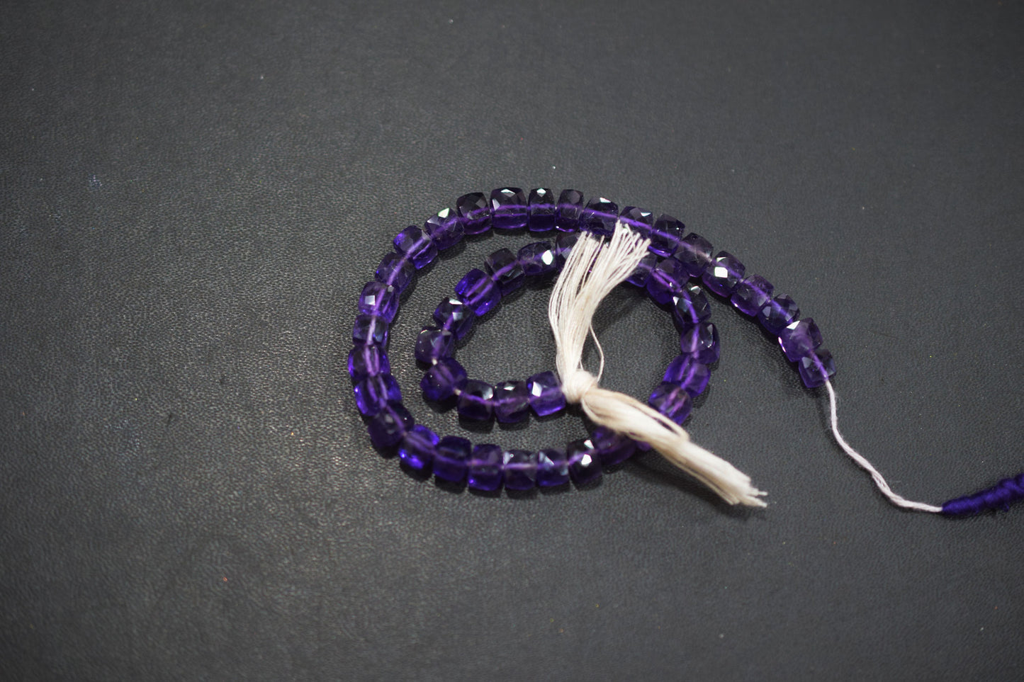 Natural Amethyst Faceted 3D Box Shape Beads , Sold By Strand , 6.00 mm , 10 Inches , BL- 6700
