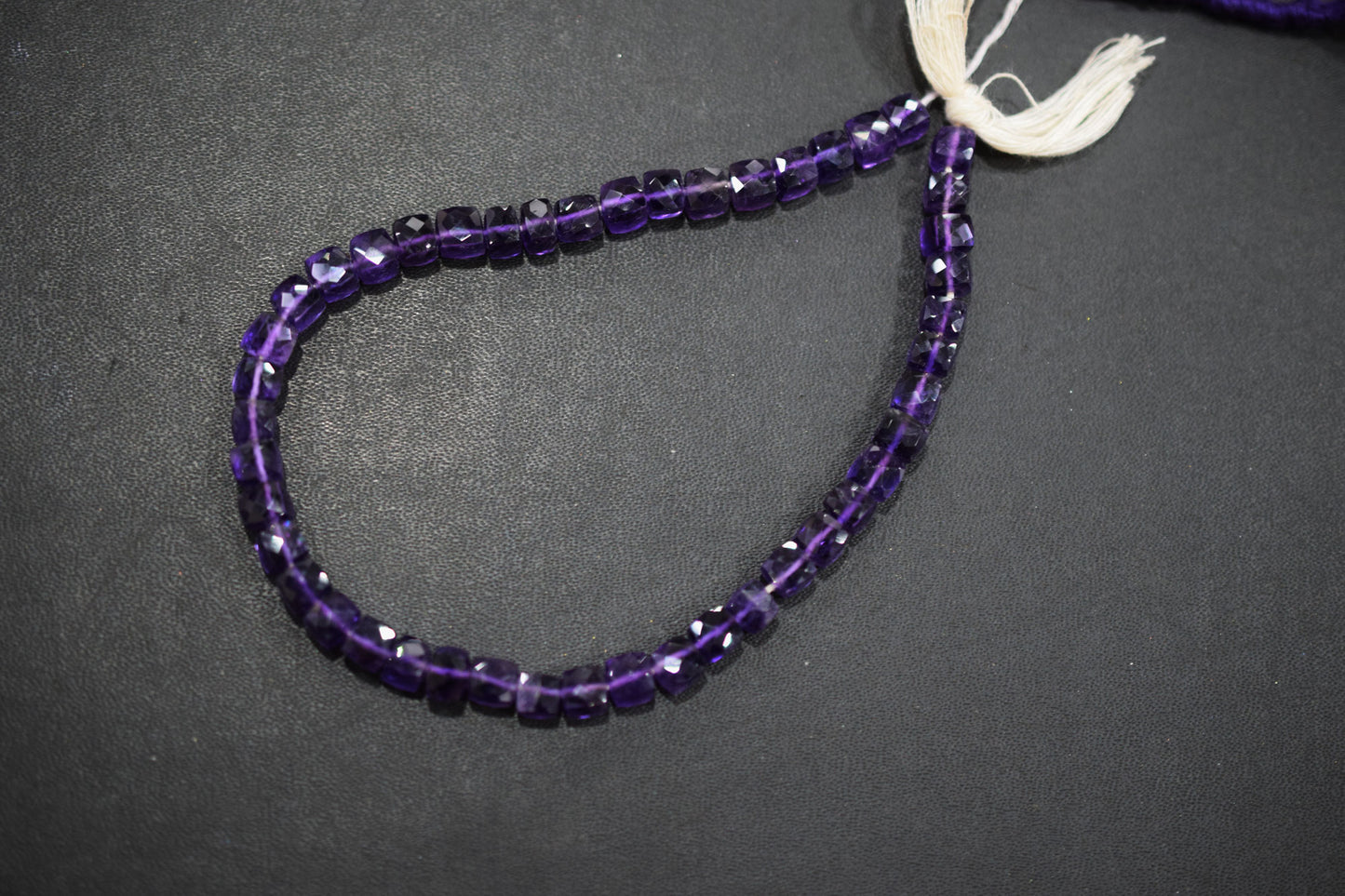 Natural Amethyst Faceted 3D Box Shape Beads , Sold By Strand , 6.00 mm , 10 Inches , BL- 6700