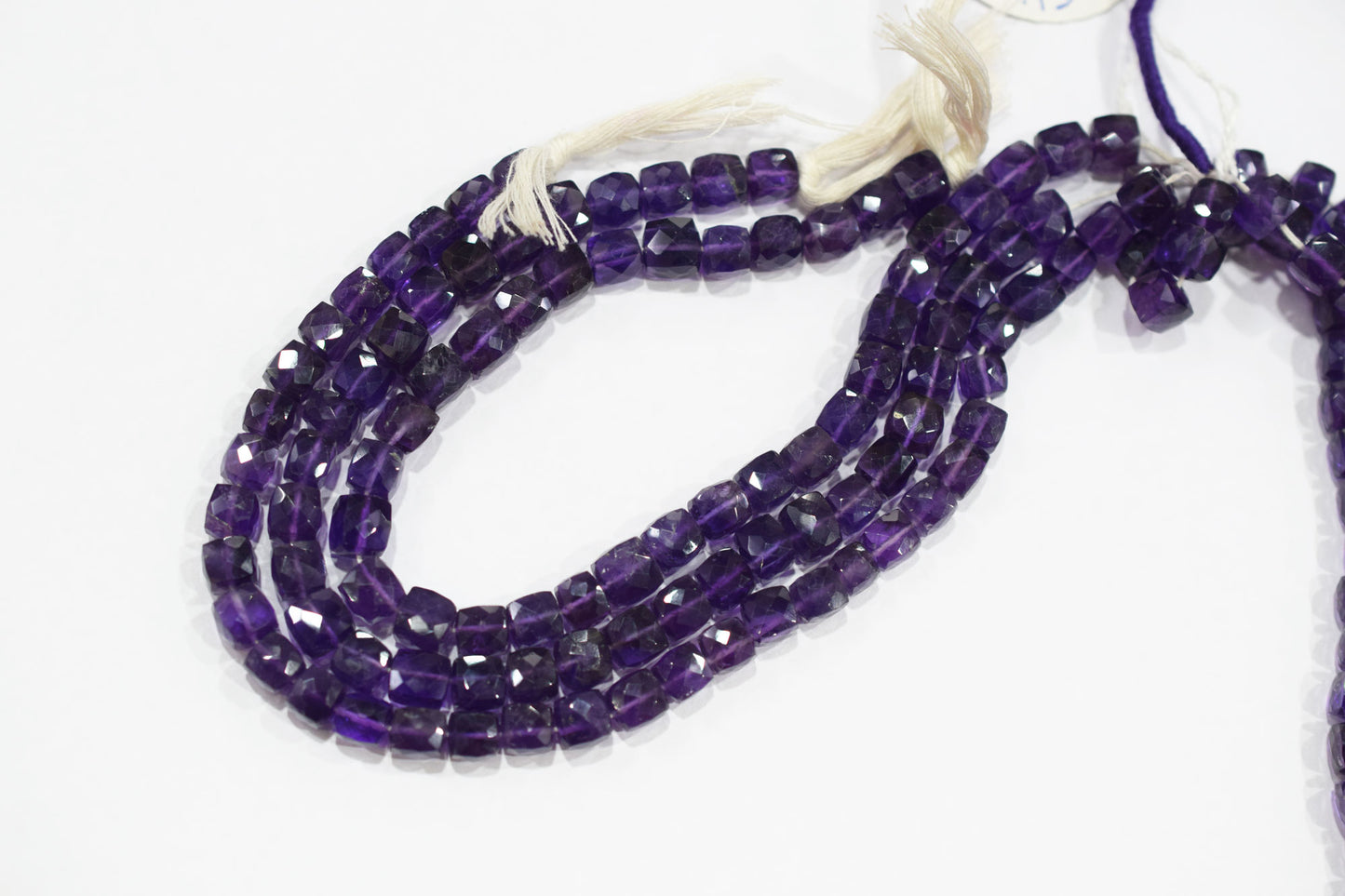 Natural Amethyst Faceted 3D Box Shape Beads , Sold By Strand , 7.50 mm , 10 Inches , BL- 6703