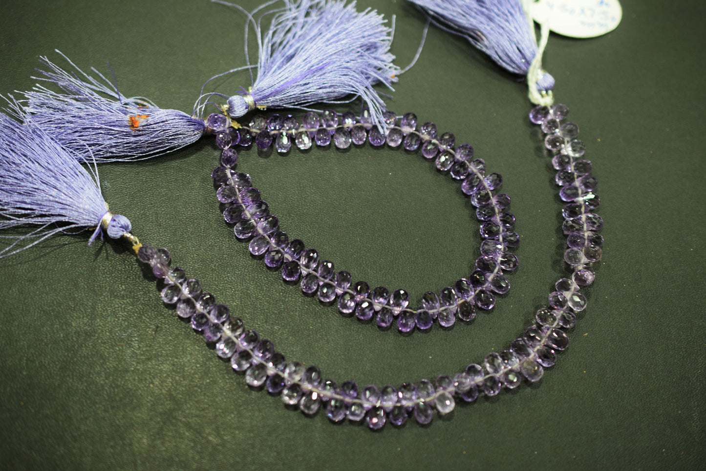 Natural Pink Amethyst Faceted Tear Drops Shape Briolettes , Sold By Strand , 4.25x6 - 4.25x6 mm , 8" , BL- 6714