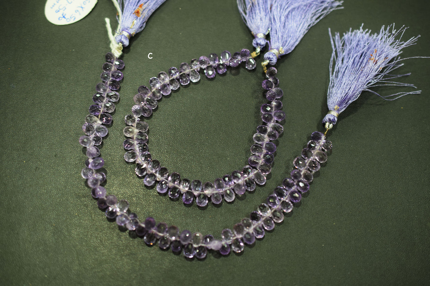 Natural Pink Amethyst Faceted Tear Drops Shape Briolettes , Sold By Strand , 4.25x6 - 4.25x6 mm , 8" , BL- 6714