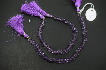 Natural Pink Amethyst Faceted Tear Drops Shape Briolettes , Sold By Strand , 4.50x7 - 4.75x7.50 mm , 8" , BL- 6715