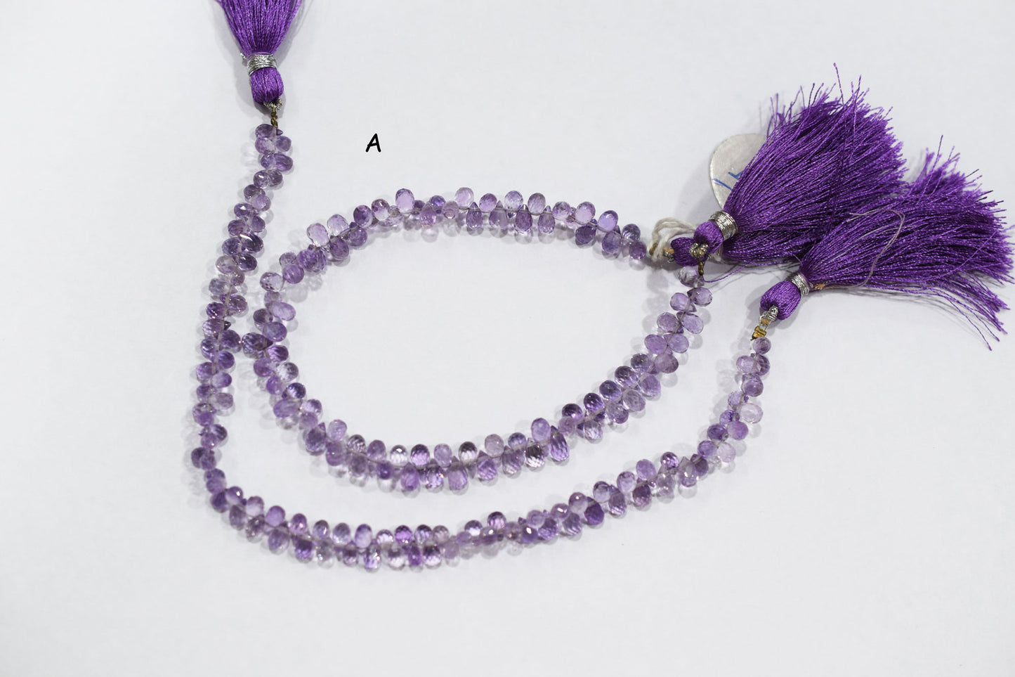 Natural Pink Amethyst Faceted Tear Drops Shape Briolettes , Sold By Strand , 4.50x6 - 5x8 mm , 8" , BL- 6716