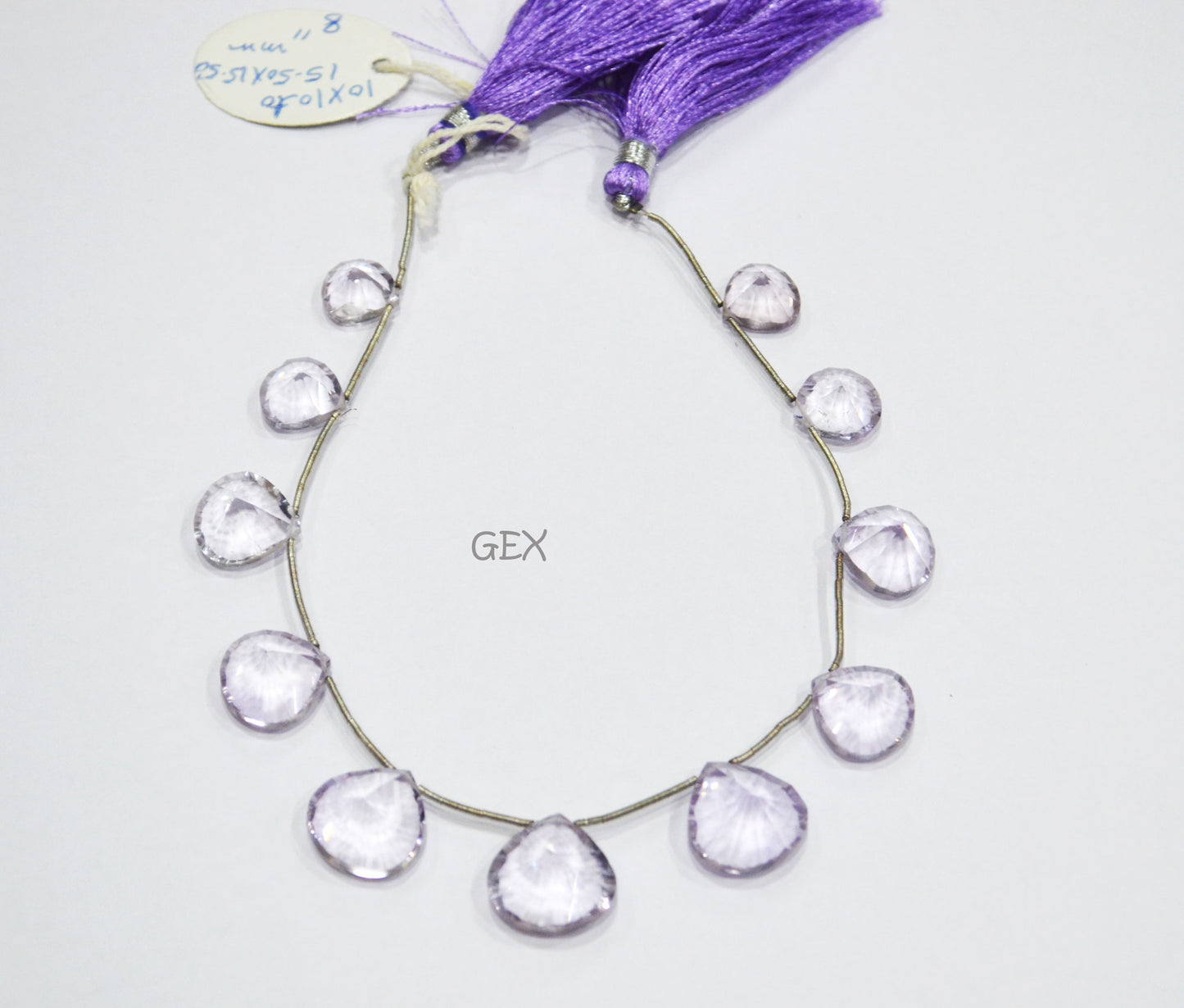 Pink Amethyst Concave Cut Heart Shape Beads , 10x10 - 15.50x15.50 mm , 8 Inches , BL-2719