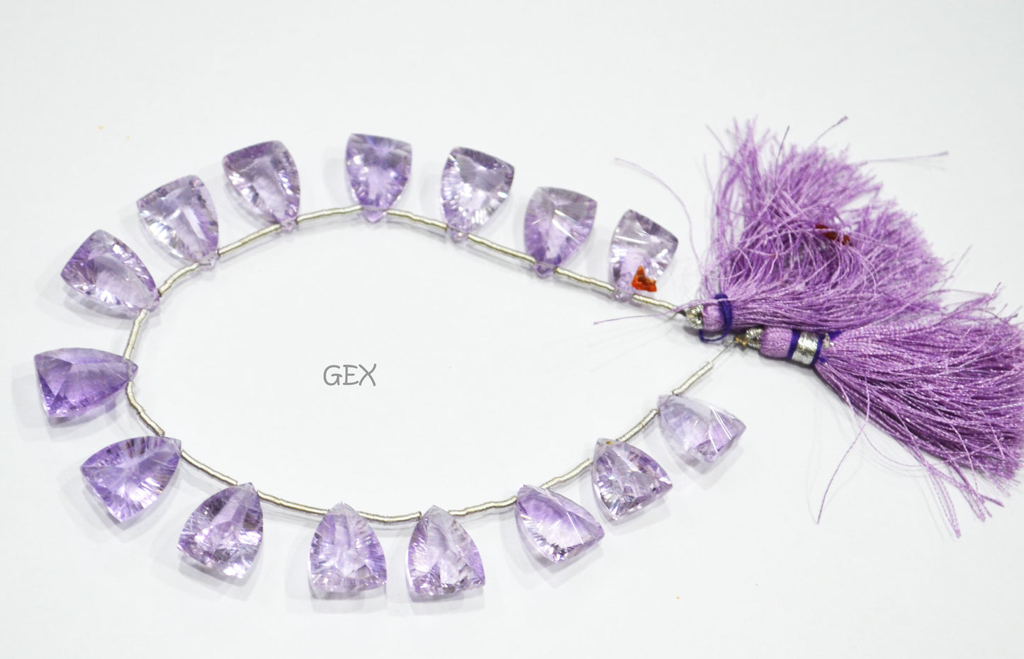 Pink Amethyst Concave Cut Nail Shape Beads , 11x15 - 12x16 mm , 8 Inches , BL-2746