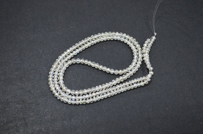 AAA White Diamond Faceted Rondelle Shape Beads , 9 Inches , 2.50 - 2.75 mm , DB-01