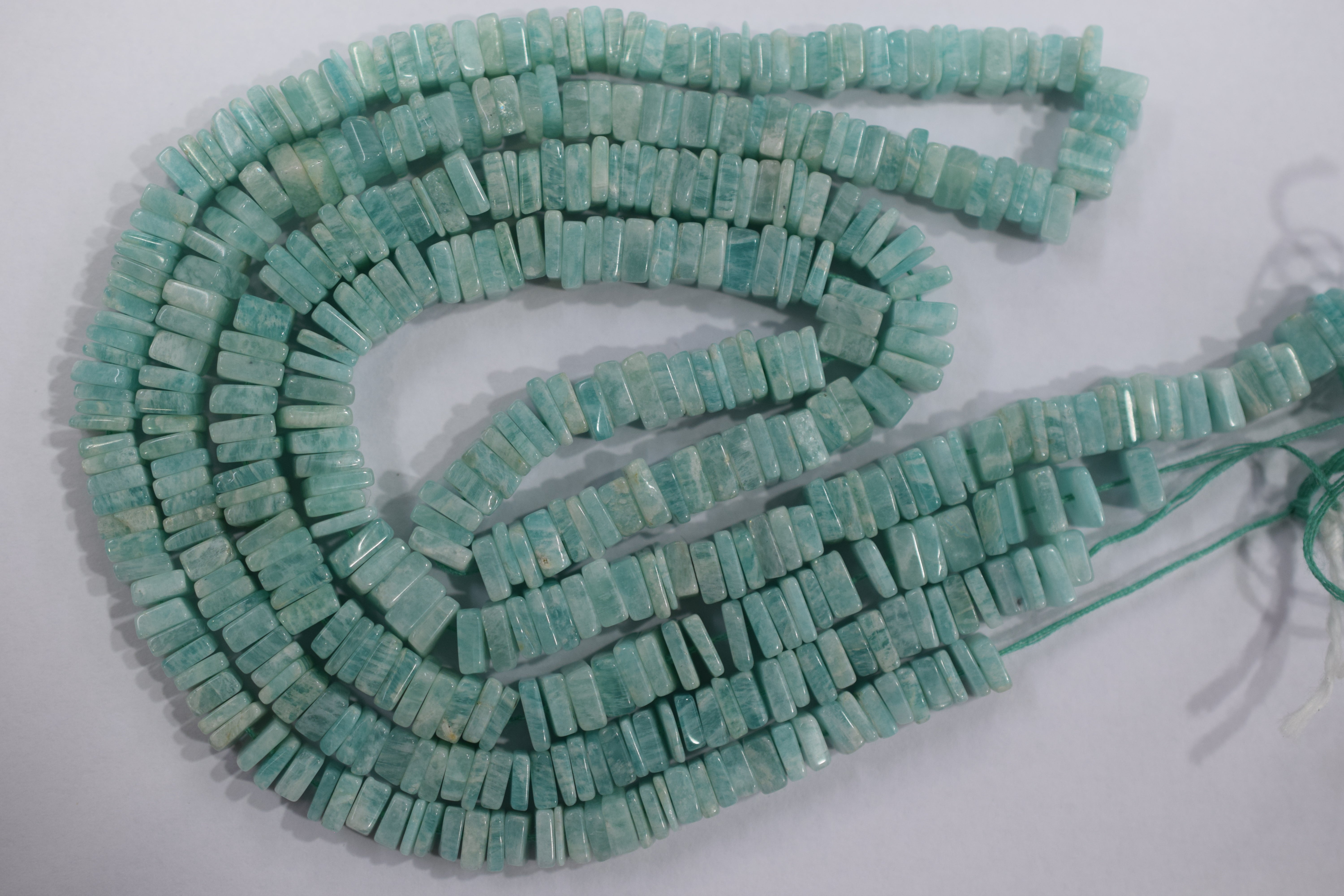 Amazonite Heishi Square Shape Beads , Sold By Strand ,  5.50x5.50 - 6.50x6.50 mm, 16", 19907
