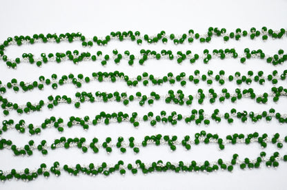 Chrysocolla Hydro Quartz Faceted Rondelle Shape Dangling Chain , 3 - 3.50 mm , RB-5382