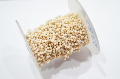 Mystic Champagne Hydro Quartz Faceted Rondelle Shape Dangling Chain , 3 - 3.50 mm , RB-5389A