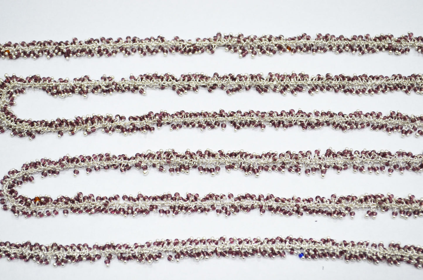 Lavender Hydro Quartz Smooth Round Shape Grape Chain , 2 mm , RB-5793