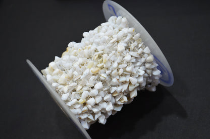 White Agate Smooth Irregular Flat Chips Shape Rosary Beaded Chain , 3 - 5 mm , RB-5880