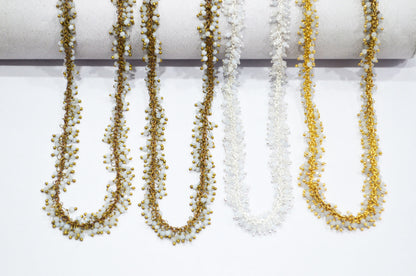 Turkey Chalcedony Faceted Round Shape Grape Chain , 2 mm , RB-5922