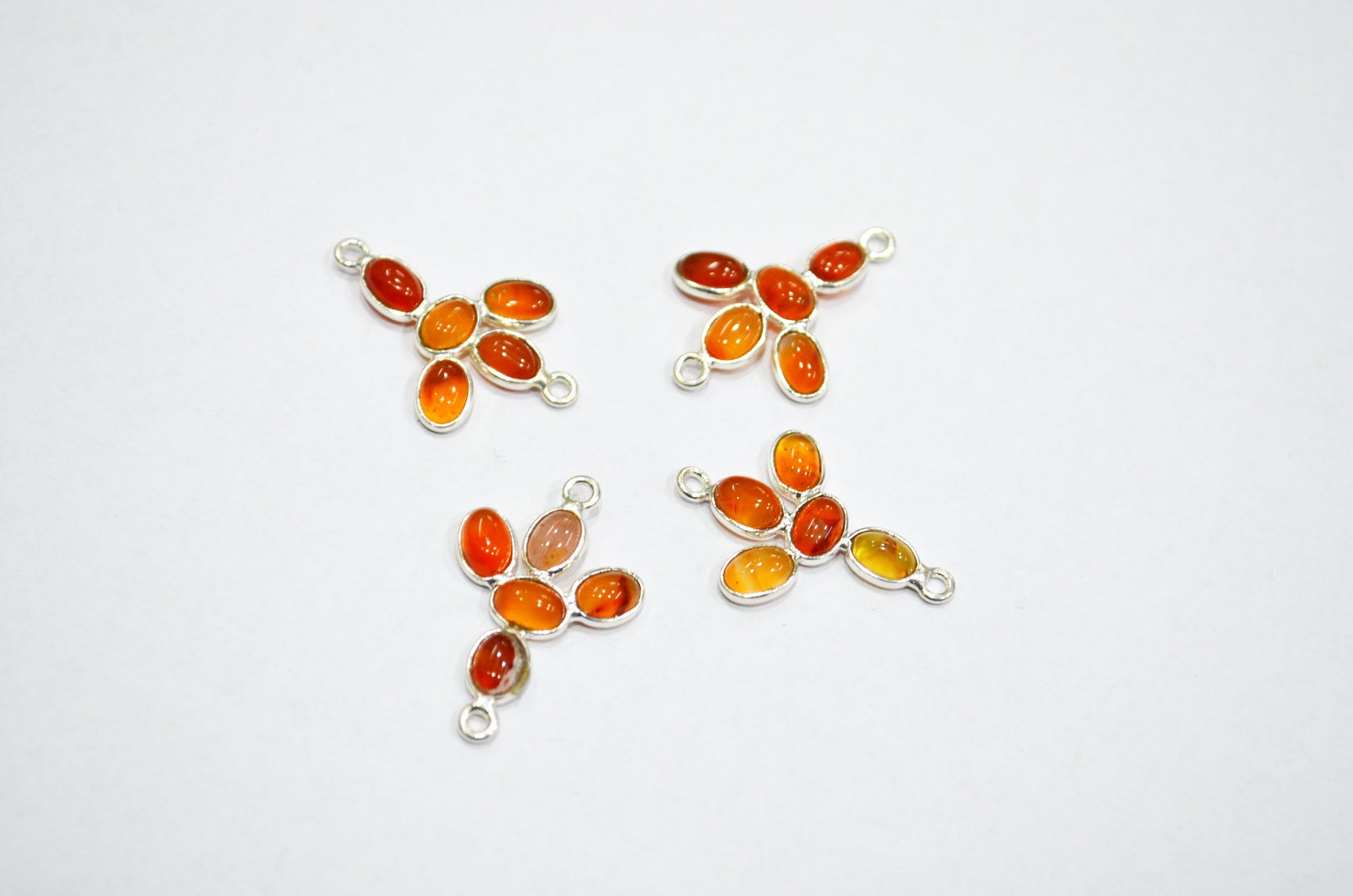 Carnelian Smooth Spacer Charm Connector , Sold By Piece , 2 - 2.50 cm , RB-6051