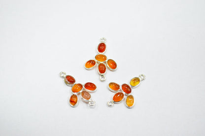 Carnelian Smooth Spacer Charm Connector , Sold By Piece , 2 - 2.50 cm , RB-6051