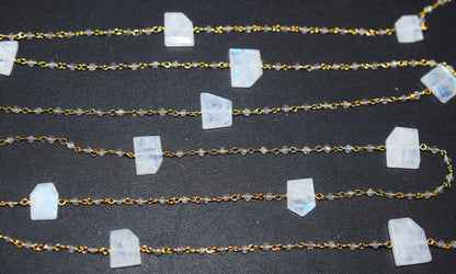 Labradorite Faceted Round Shape Rosary Beaded Chain , Sold By Foot , 2 mm , RB-6553