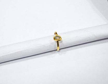 Raw Ethiopian Opal Ring , Ethiopian Opal Smooth Ring , October Birthstone Ring , Statement Ring , Ready Component  , RB-7358