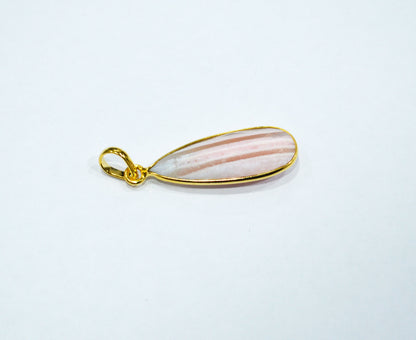 Lace Pink Opal Faceted Pear Shape Pendant , Sold By Piece , 12x35 mm , RB-7509