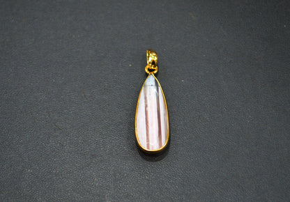 Lace Pink Opal Faceted Pear Shape Pendant , Sold By Piece , 12x35 mm , RB-7509