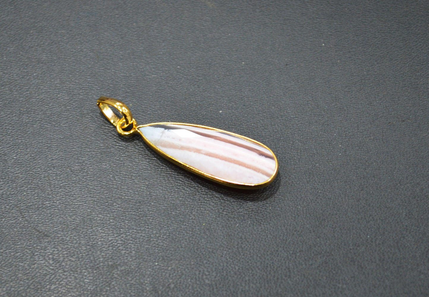 Lace Pink Opal Faceted Pear Shape Pendant , Sold By Piece , 12x35 mm , RB-7509