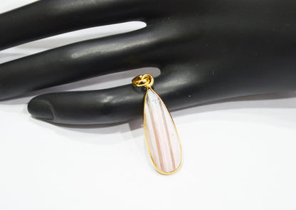 Lace Pink Opal Faceted Pear Shape Pendant , Sold By Piece , 12x35 mm , RB-7509