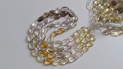 Multi Semi Precious Oval Nuggets Shape Beads , Sold By Strand ,  9x11 - 11x16 mm , 19742
