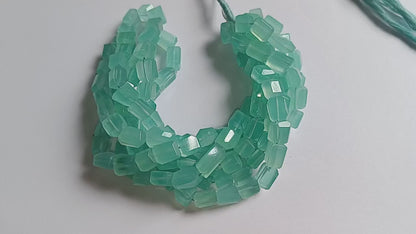 Aqua Chalcedony Laser Cut Beads , Sold By Strand , 7x7.50 - 10x11 mm , 16" , 32102