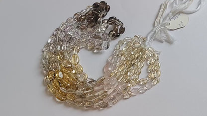 Multi Semi Precious Oval Nuggets Shape Beads , Sold By Strand ,  5x6 - 8x12 mm , 19741